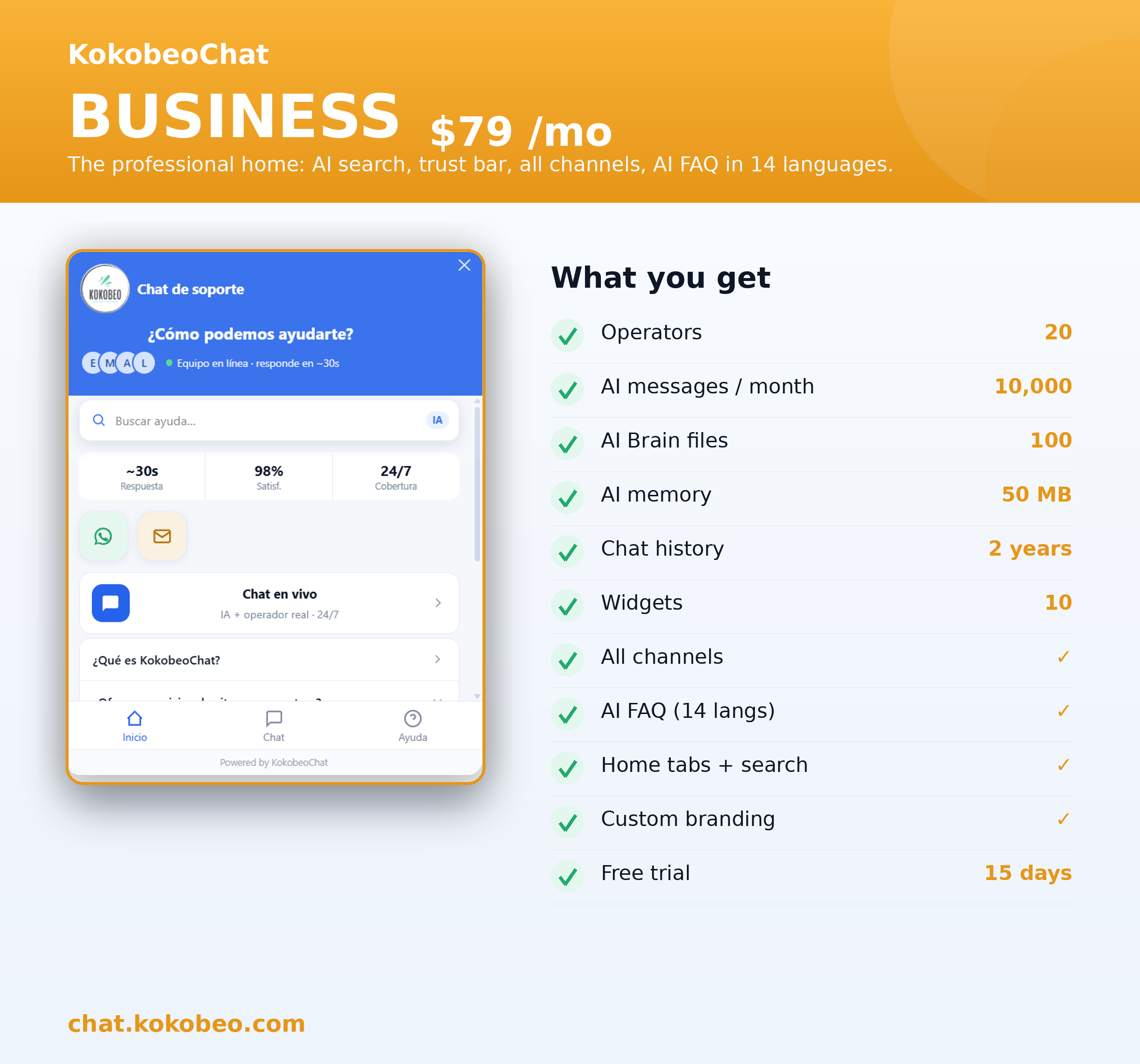Business widget