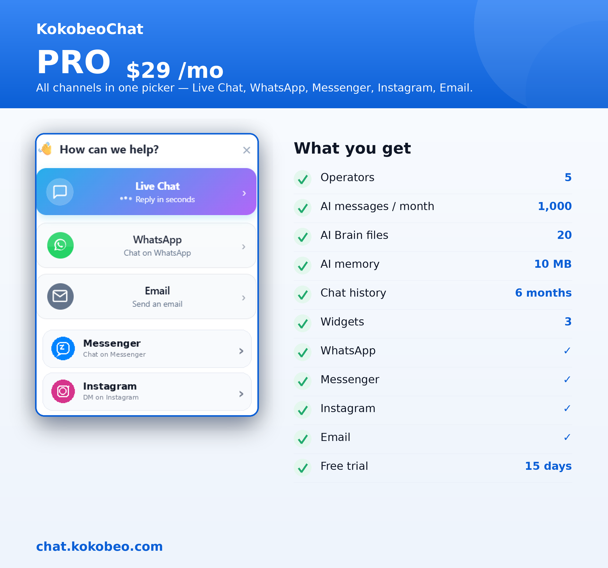 Pro widget